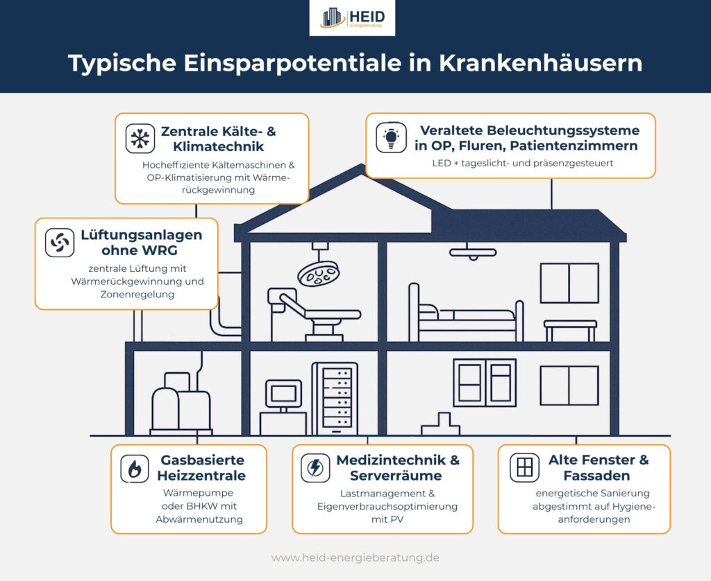 Energetische Einsparpotenziale im Krankenhaus