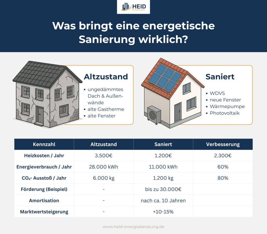 Was bringt eine energetische Sanierung wirklich?