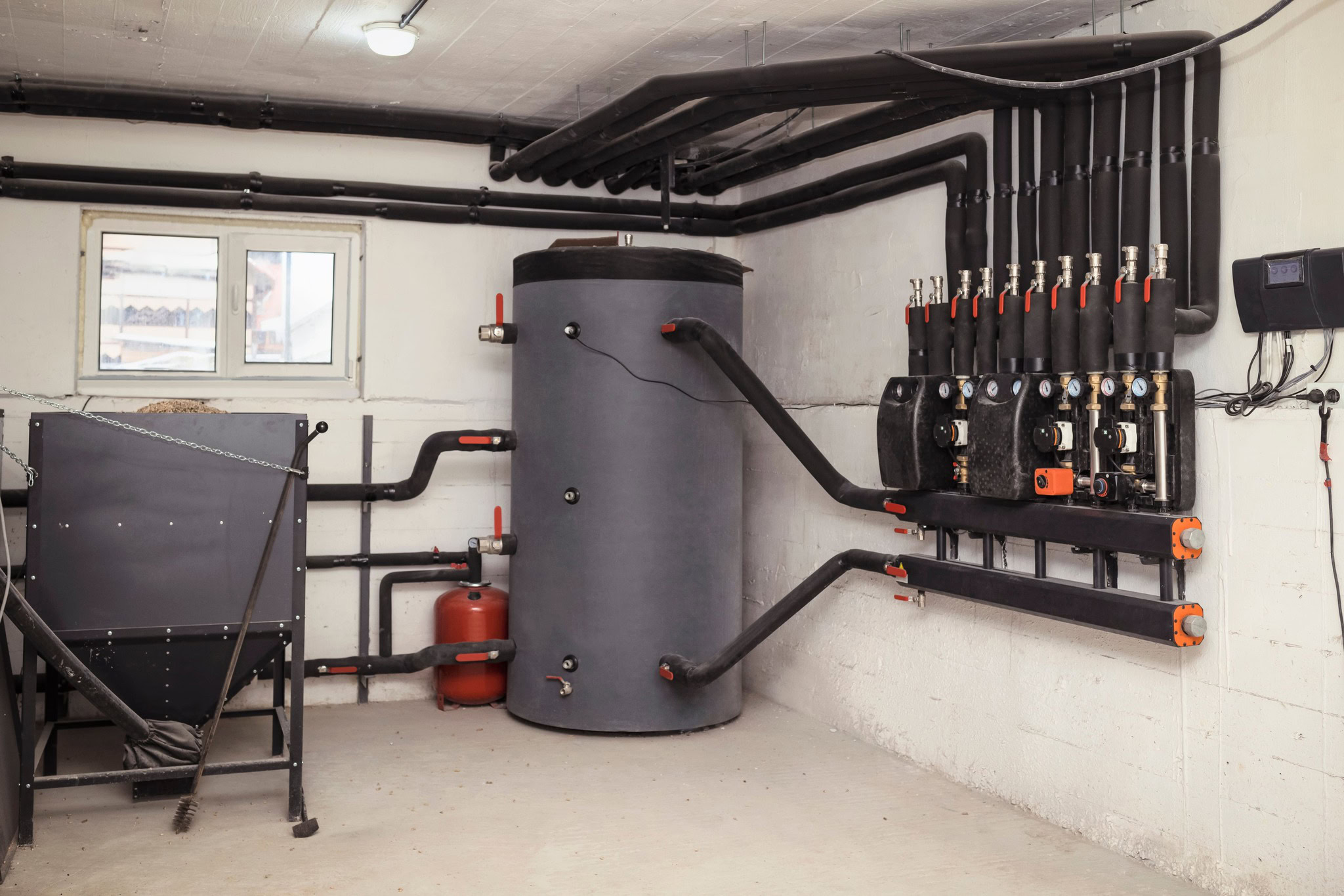 Boiler für eine Pelletheizung